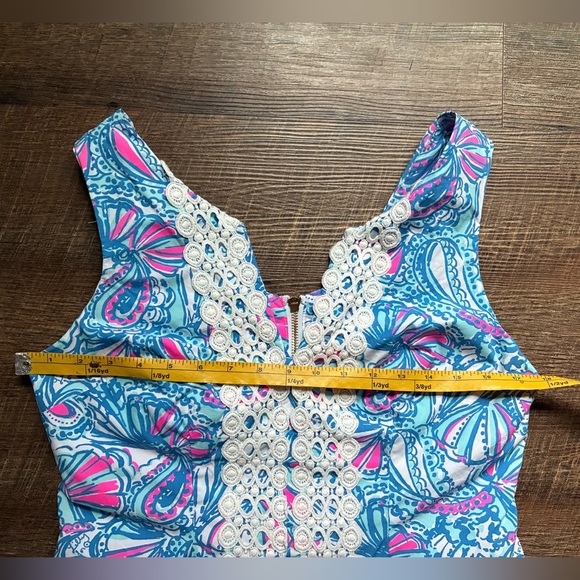 Lilly Pulitzer dress Target 20th anniversary collab My Fans blue mini Shift EUC - Picture 10 of 15